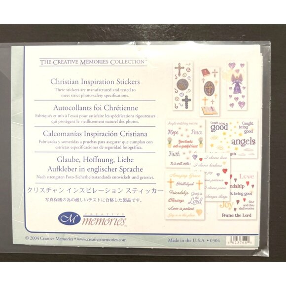 2004 Christian Inspiration Stickers By Creative Memories 06237684 - Picture 5 of 5